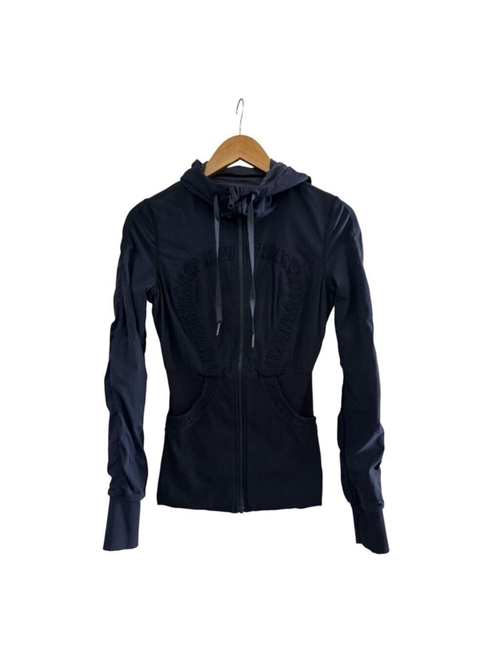 Lululemon Dance Studio Jacket III Inkwell Reversible Hooded Size 6